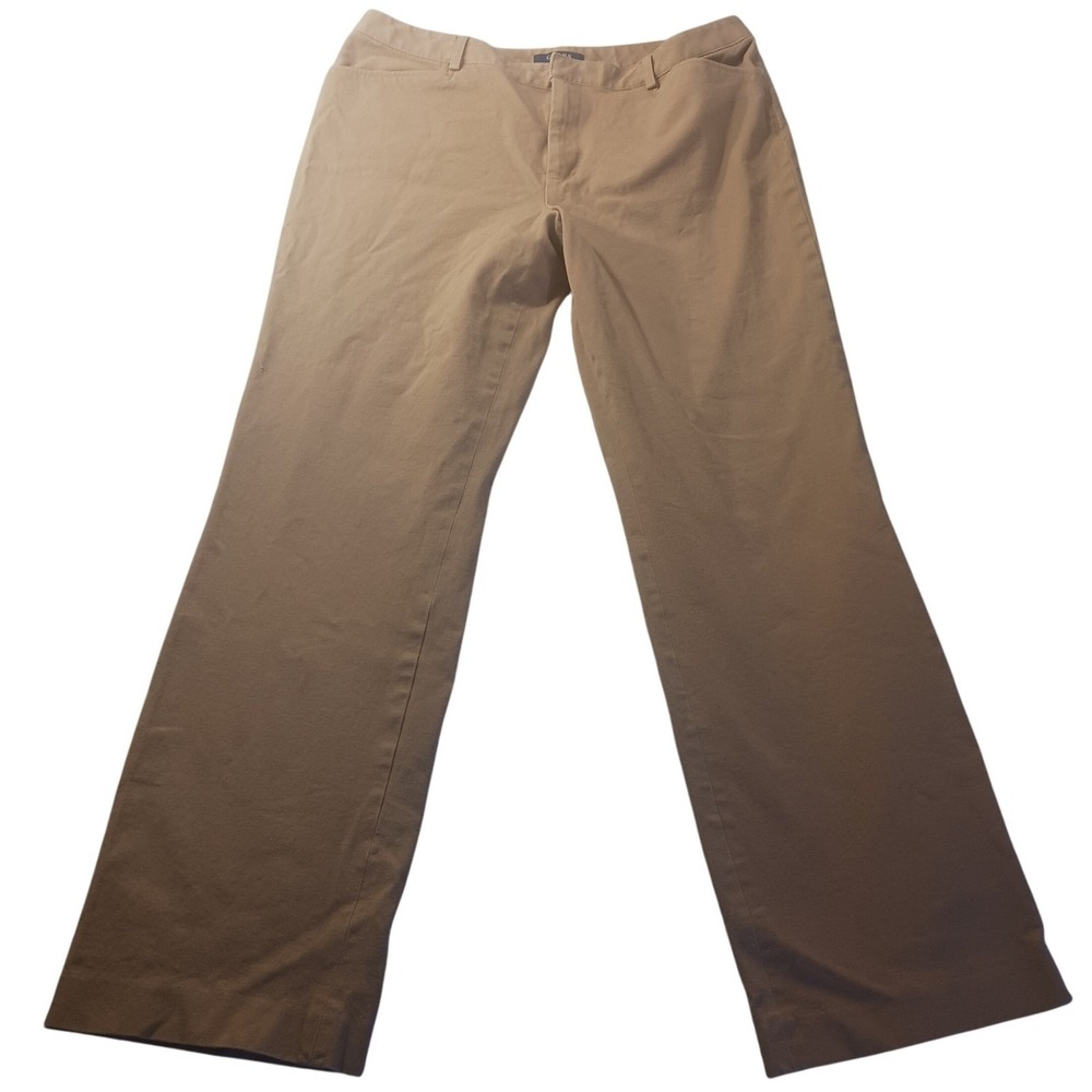 Chaps Stretch Dress Pants Size 12 Straight‎ Leg Workwear Minimal Office Classic